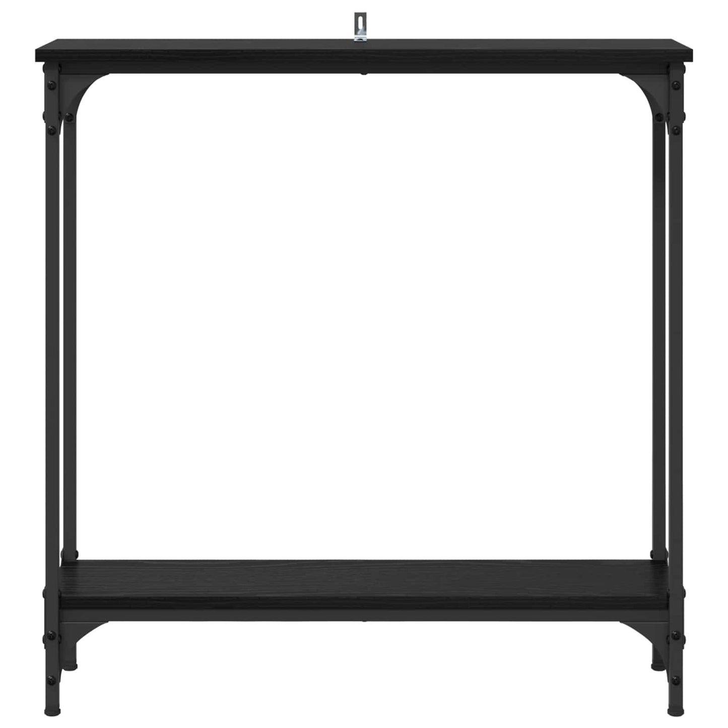 vidaXL Console Table Black Oak 75 x 22.5 x 75 cm Engineered Wood