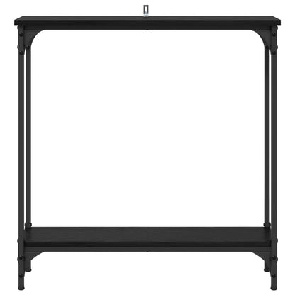 vidaXL Console Table Black Oak 75 x 22.5 x 75 cm Engineered Wood
