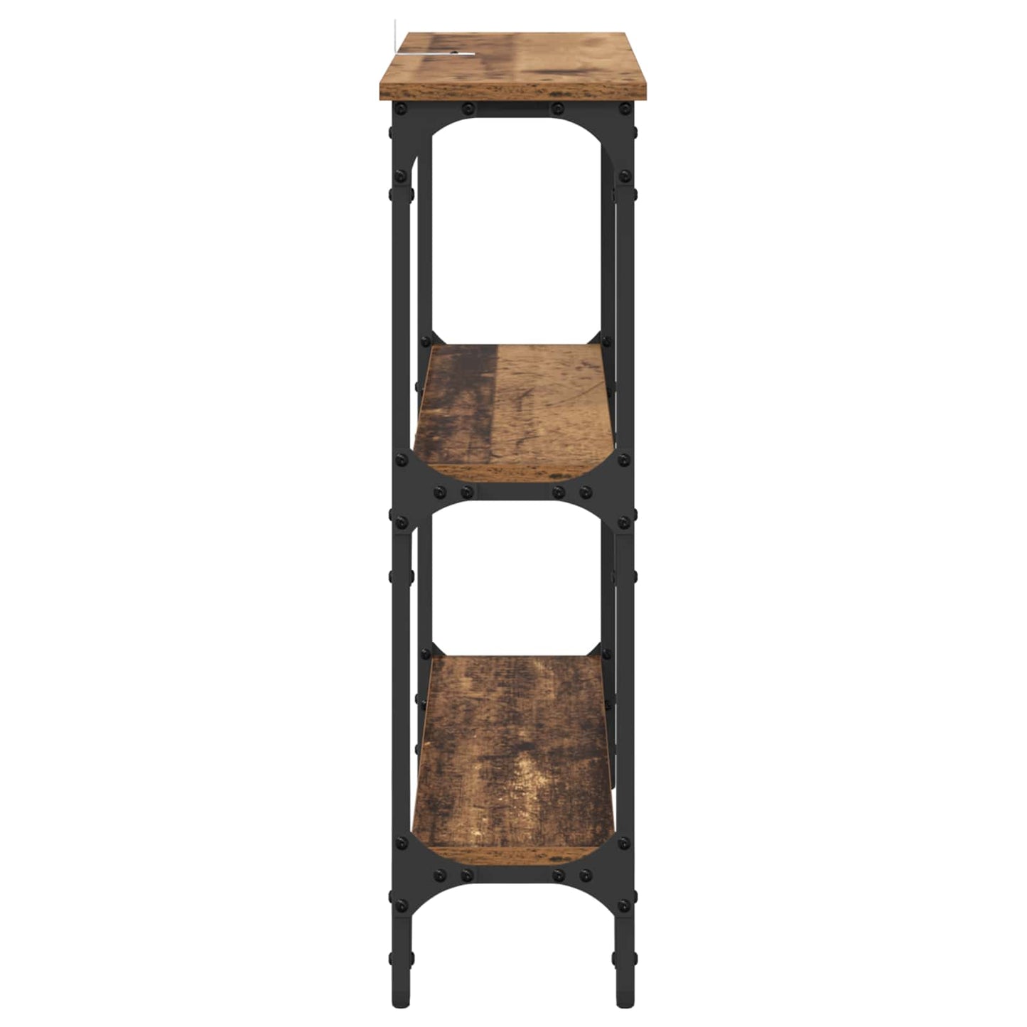 vidaXL Console Table Old Wood 75 x 22.5 x 75 cm Engineered Wood