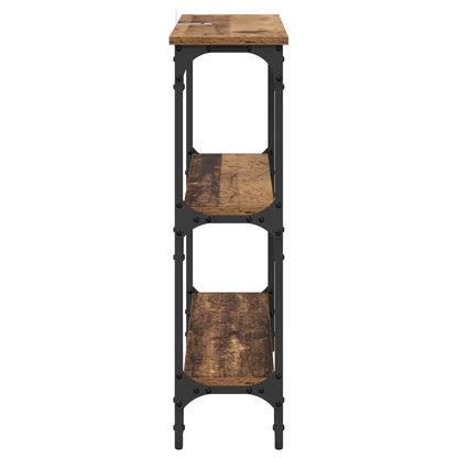 vidaXL Console Table Old Wood 75 x 22.5 x 75 cm Engineered Wood
