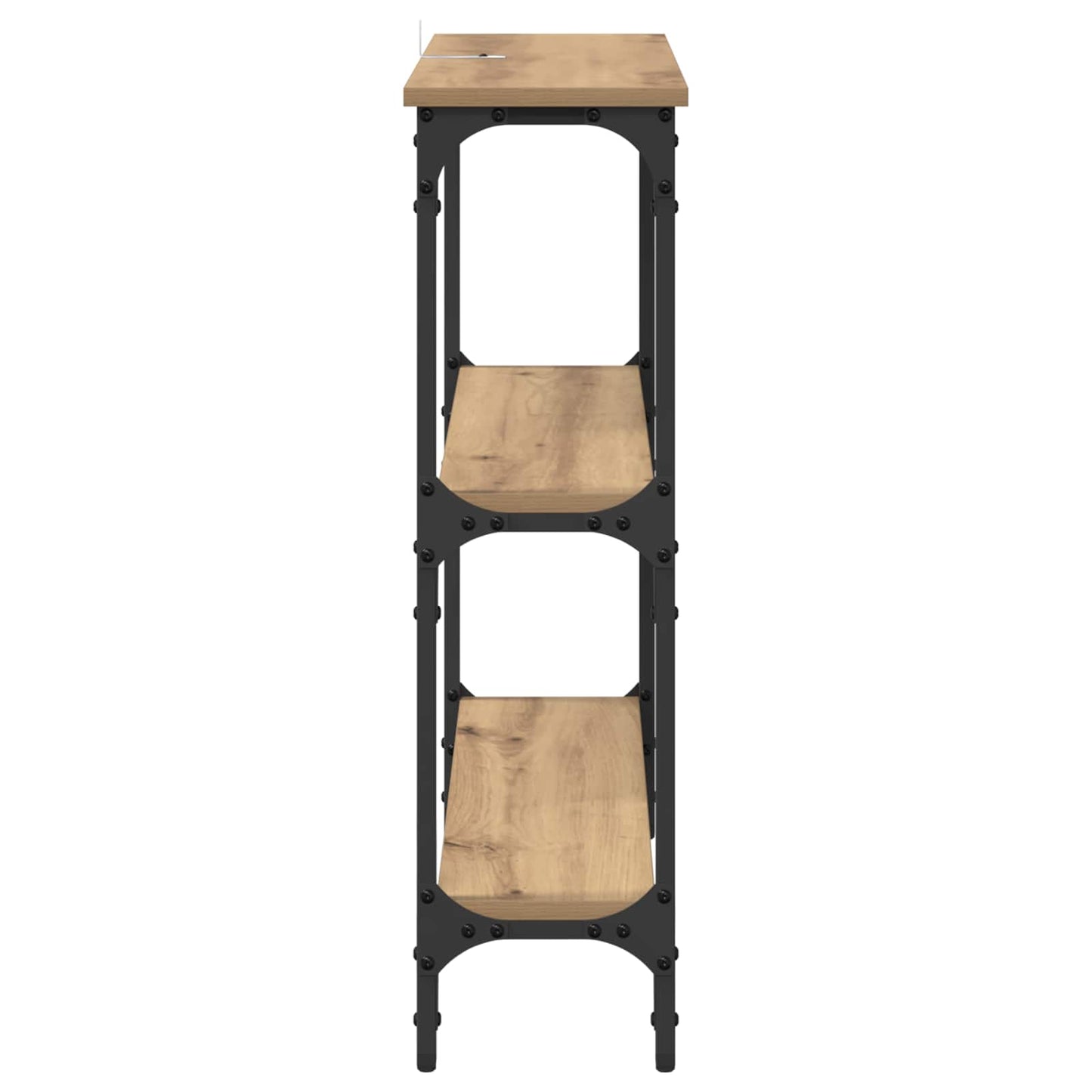 vidaXL Console Table Artisan Oak 75 x 22.5 x 75 cm Engineered Wood