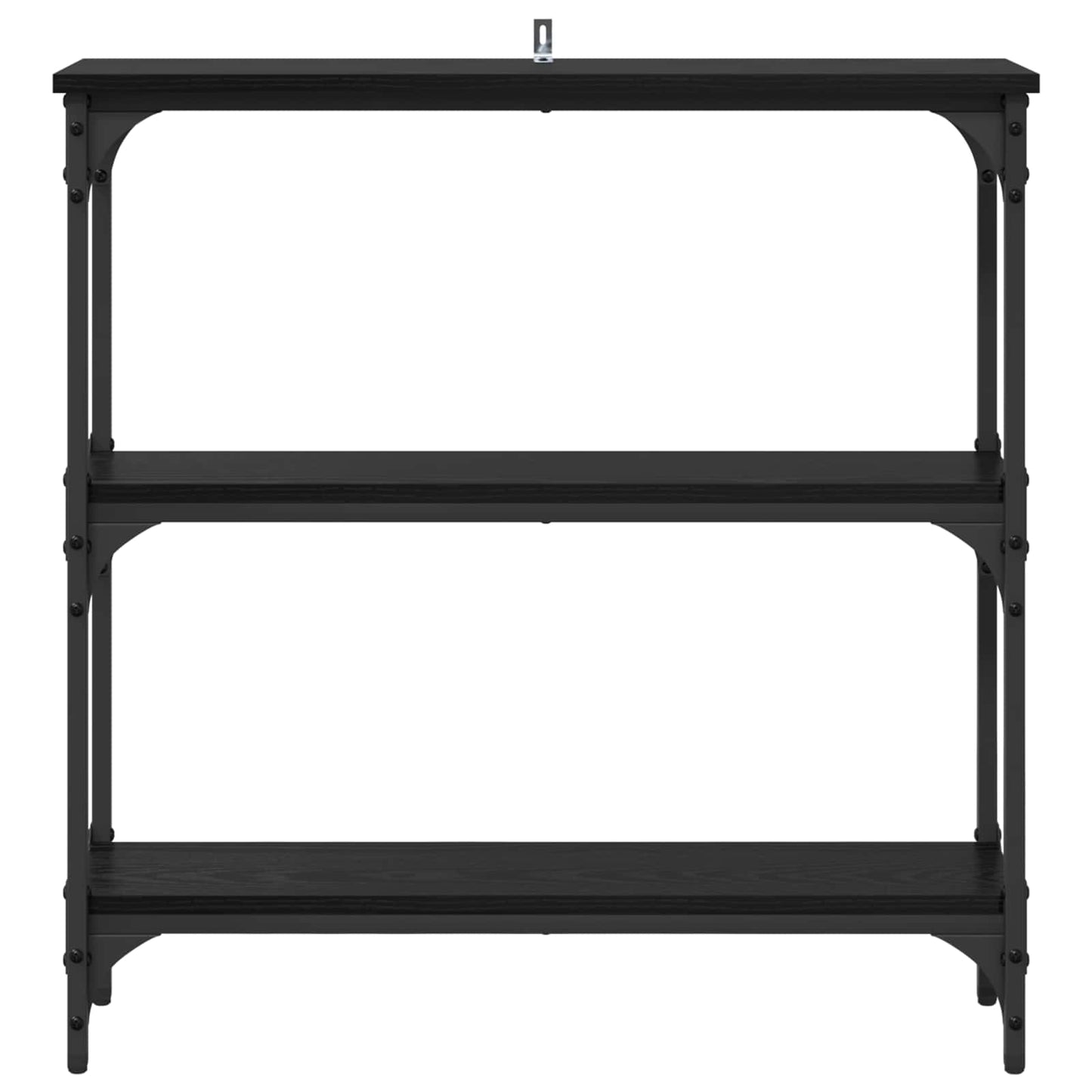 vidaXL Console Table Black Oak 75 x 22.5 x 75 cm Engineered Wood