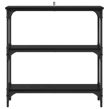 vidaXL Console Table Black Oak 75 x 22.5 x 75 cm Engineered Wood