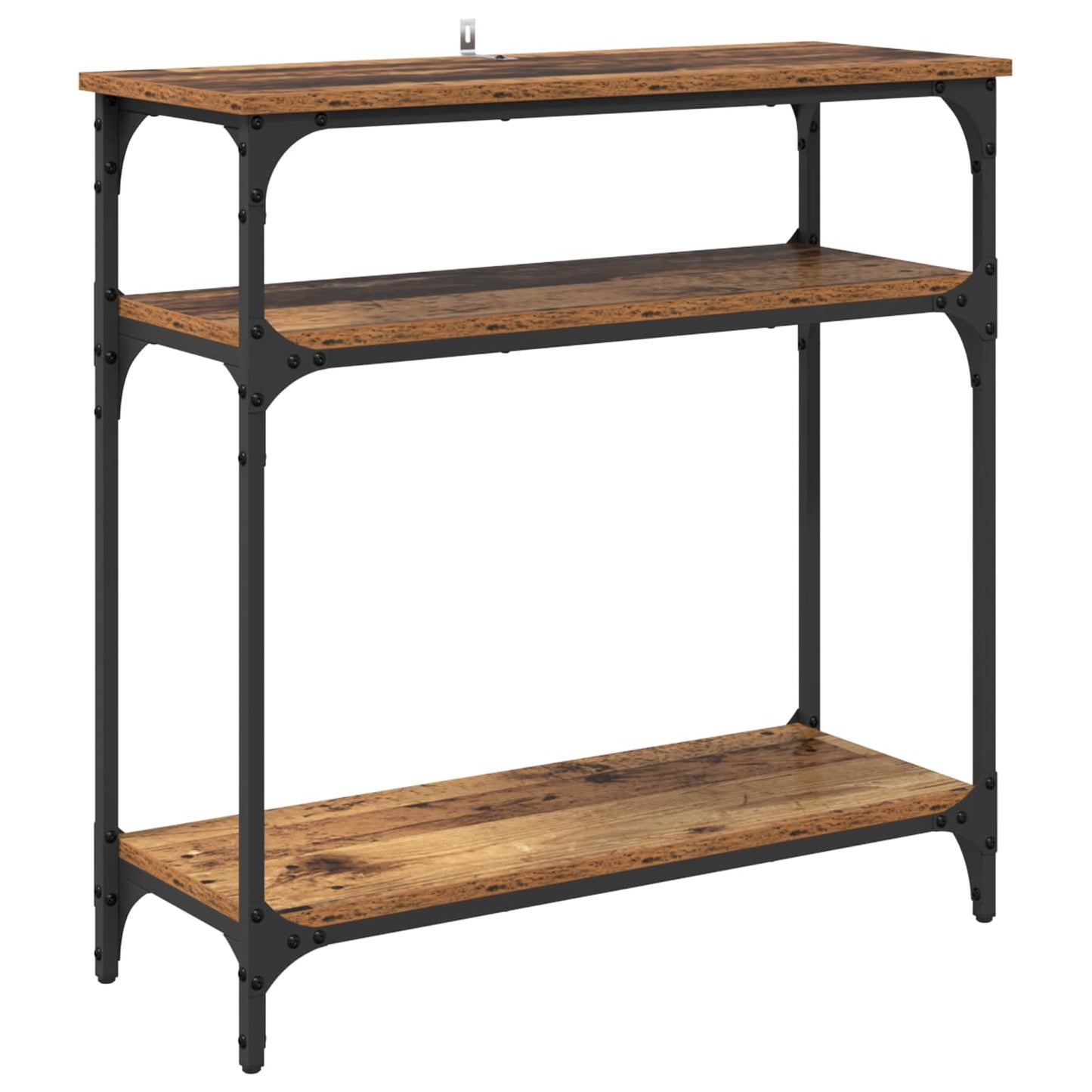 vidaXL Console Table Old Wood 75 x 29 x 75 cm Engineered Wood
