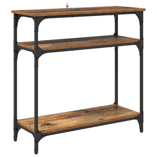 vidaXL Console Table Old Wood 75 x 29 x 75 cm Engineered Wood