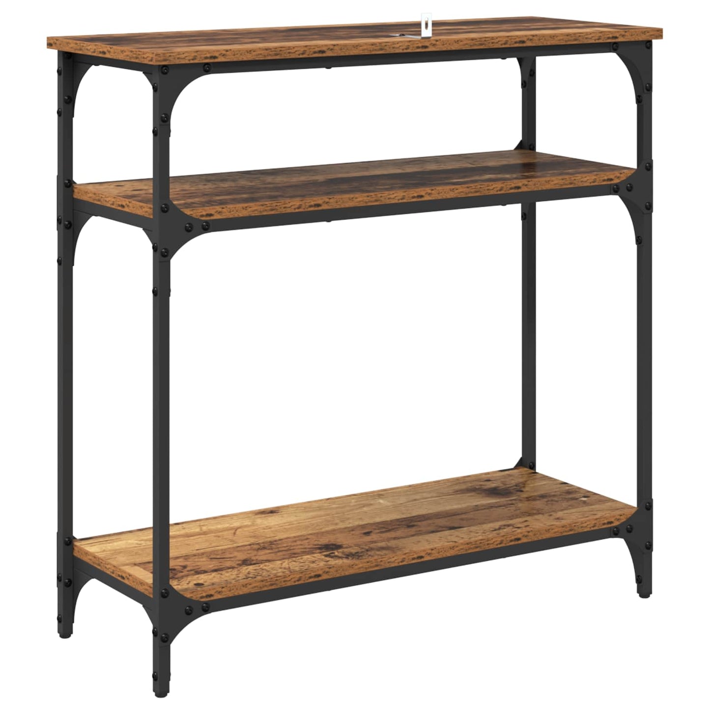 vidaXL Console Table Old Wood 75 x 29 x 75 cm Engineered Wood