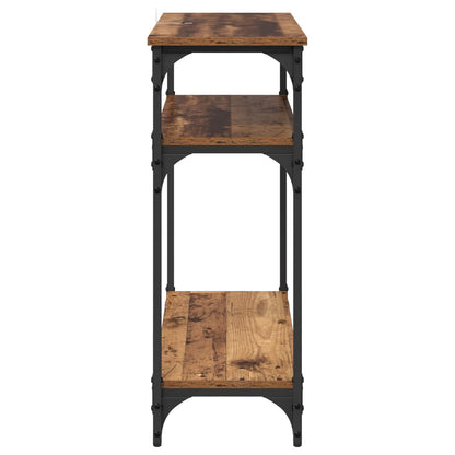 vidaXL Console Table Old Wood 75 x 29 x 75 cm Engineered Wood
