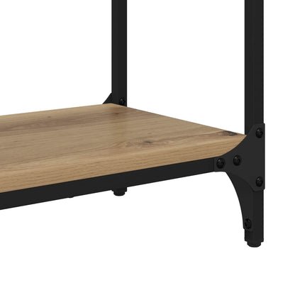 vidaXL Console Table Artisan Oak 75 x 29 x 75 cm Engineered Wood