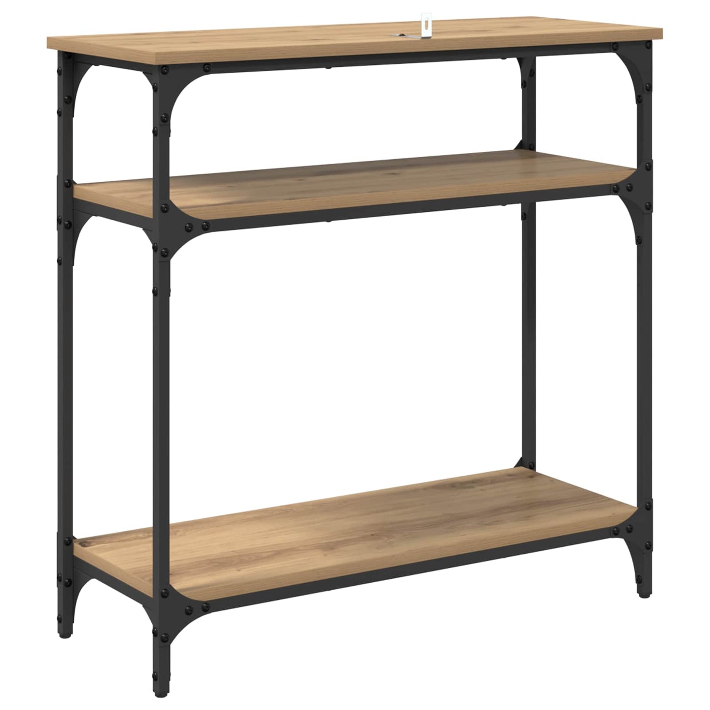 vidaXL Console Table Artisan Oak 75 x 29 x 75 cm Engineered Wood