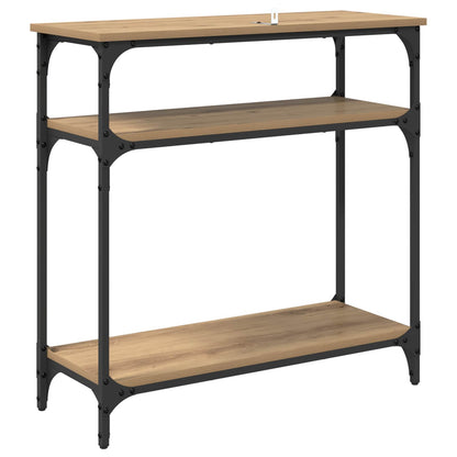 vidaXL Console Table Artisan Oak 75 x 29 x 75 cm Engineered Wood