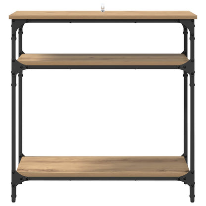 vidaXL Console Table Artisan Oak 75 x 29 x 75 cm Engineered Wood