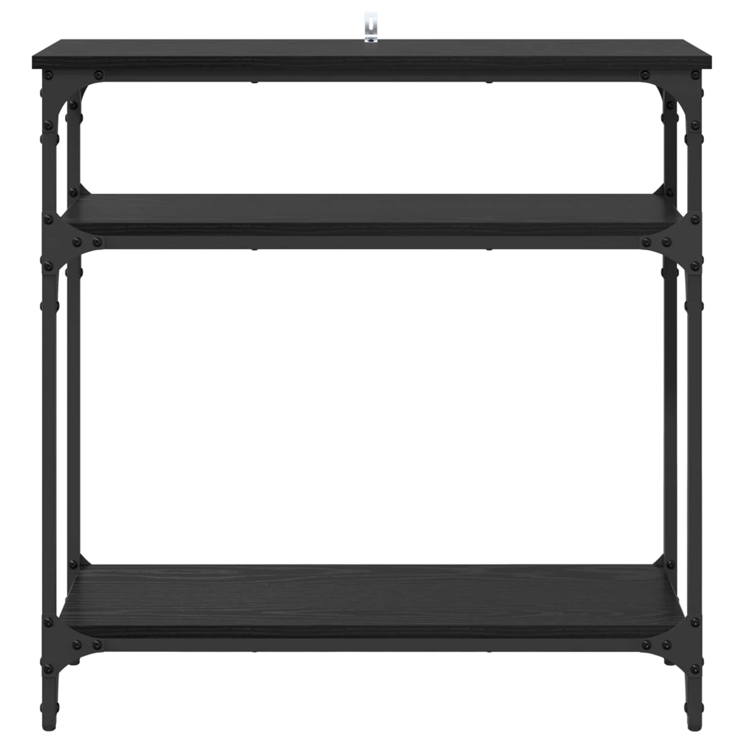 vidaXL Console Table Black Oak 75 x 29 x 75 cm Engineered Wood