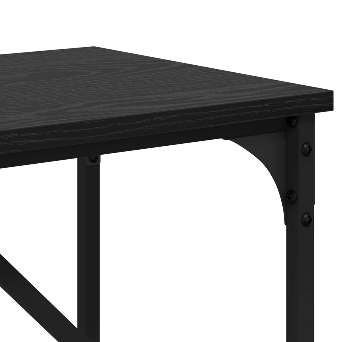 vidaXL Console Table Black Oak 100 x 32 x 75 cm Engineered Wood