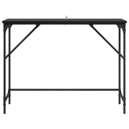 vidaXL Console Table Black Oak 100 x 32 x 75 cm Engineered Wood