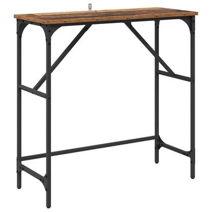 vidaXL Console Table Old Wood 75 x 32 x 75 cm Engineered Wood