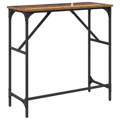 vidaXL Console Table Old Wood 75 x 32 x 75 cm Engineered Wood