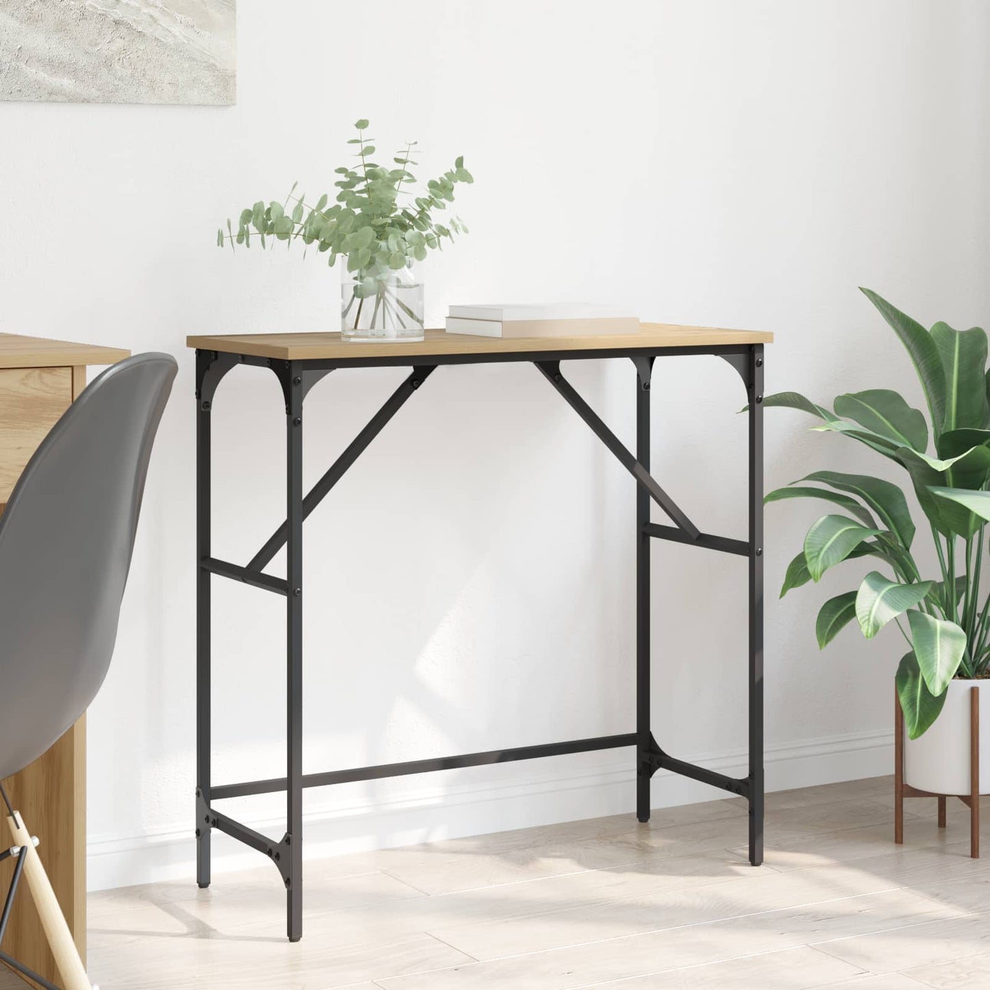 vidaXL Console Table Artisan Oak 75 x 32 x 75 cm Engineered Wood