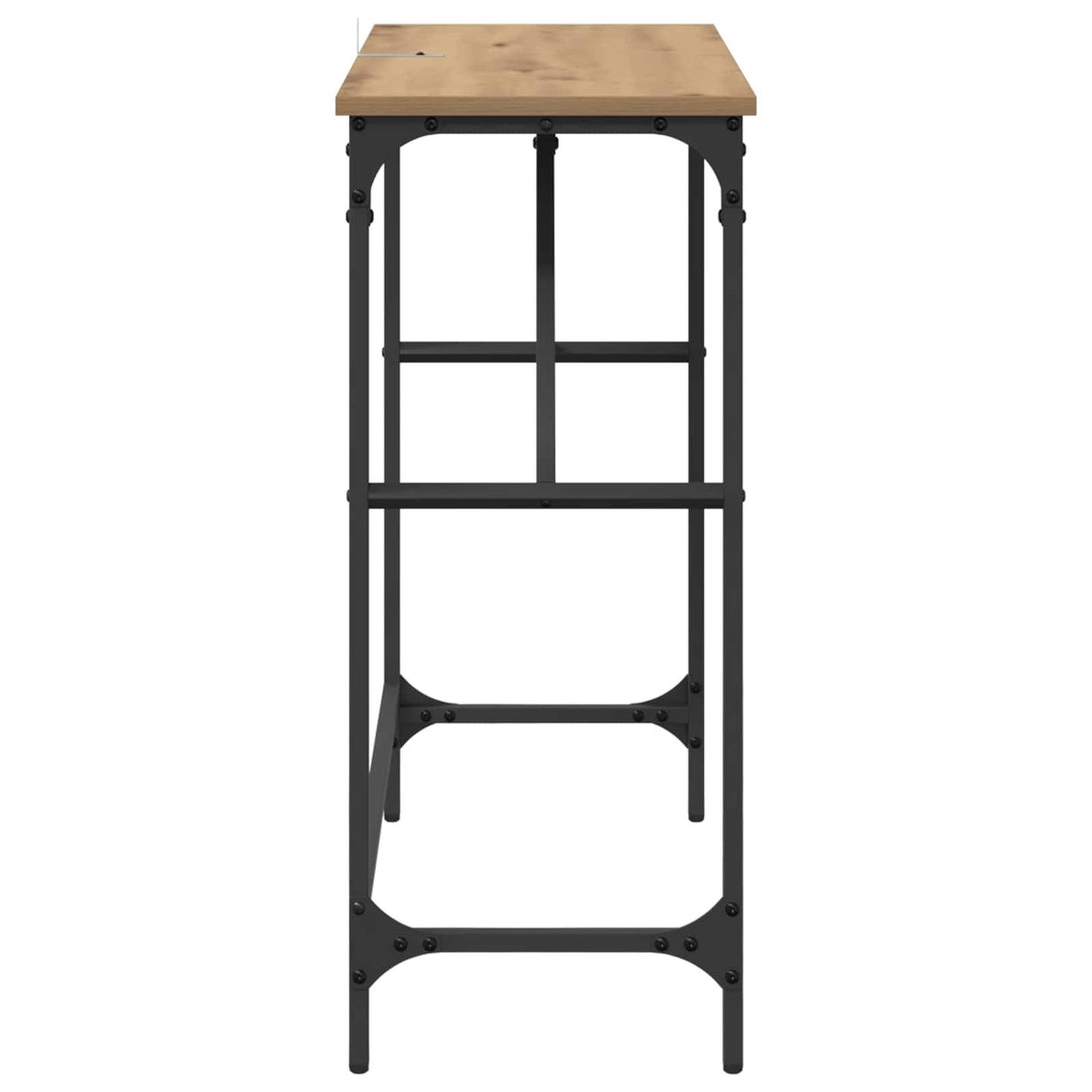 vidaXL Console Table Artisan Oak 75 x 32 x 75 cm Engineered Wood