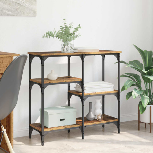 vidaXL Console Table Old Wood 80 x 29 x 75 cm Engineered Wood