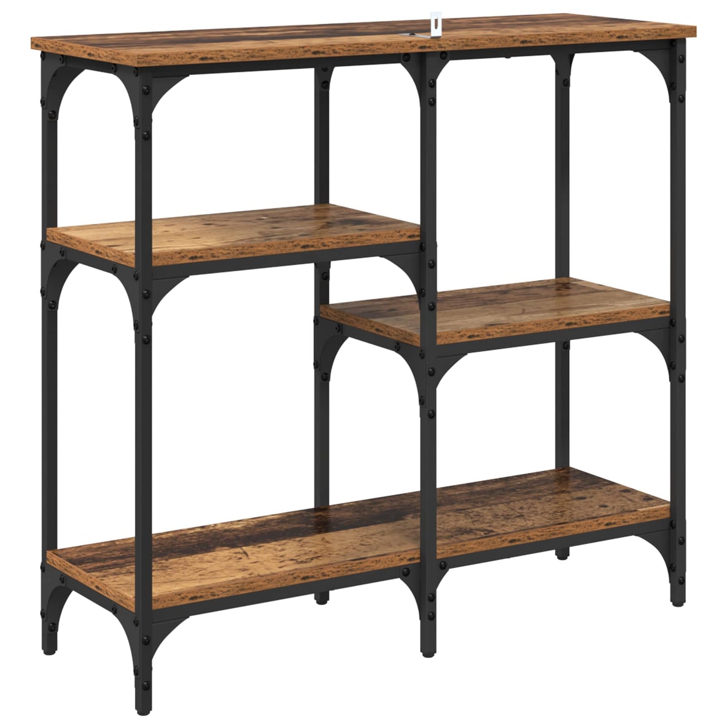 vidaXL Console Table Old Wood 80 x 29 x 75 cm Engineered Wood