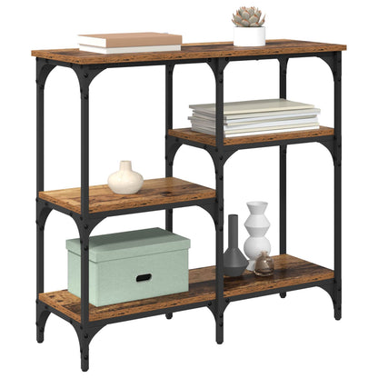vidaXL Console Table Old Wood 80 x 29 x 75 cm Engineered Wood