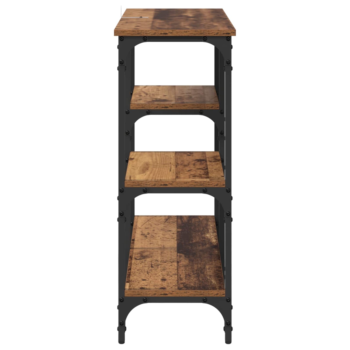 vidaXL Console Table Old Wood 80 x 29 x 75 cm Engineered Wood