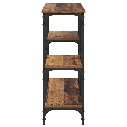 vidaXL Console Table Old Wood 80 x 29 x 75 cm Engineered Wood