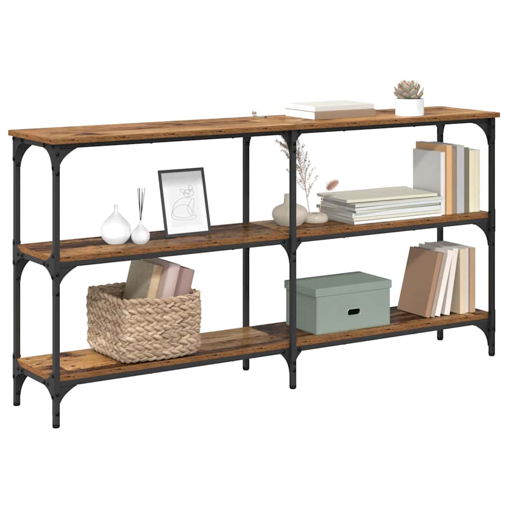vidaXL Console Table Old Wood 150 x 29 x 75 cm