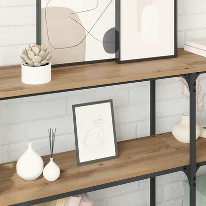 vidaXL Console Table Artisan Oak 150 x 29 x 75 cm