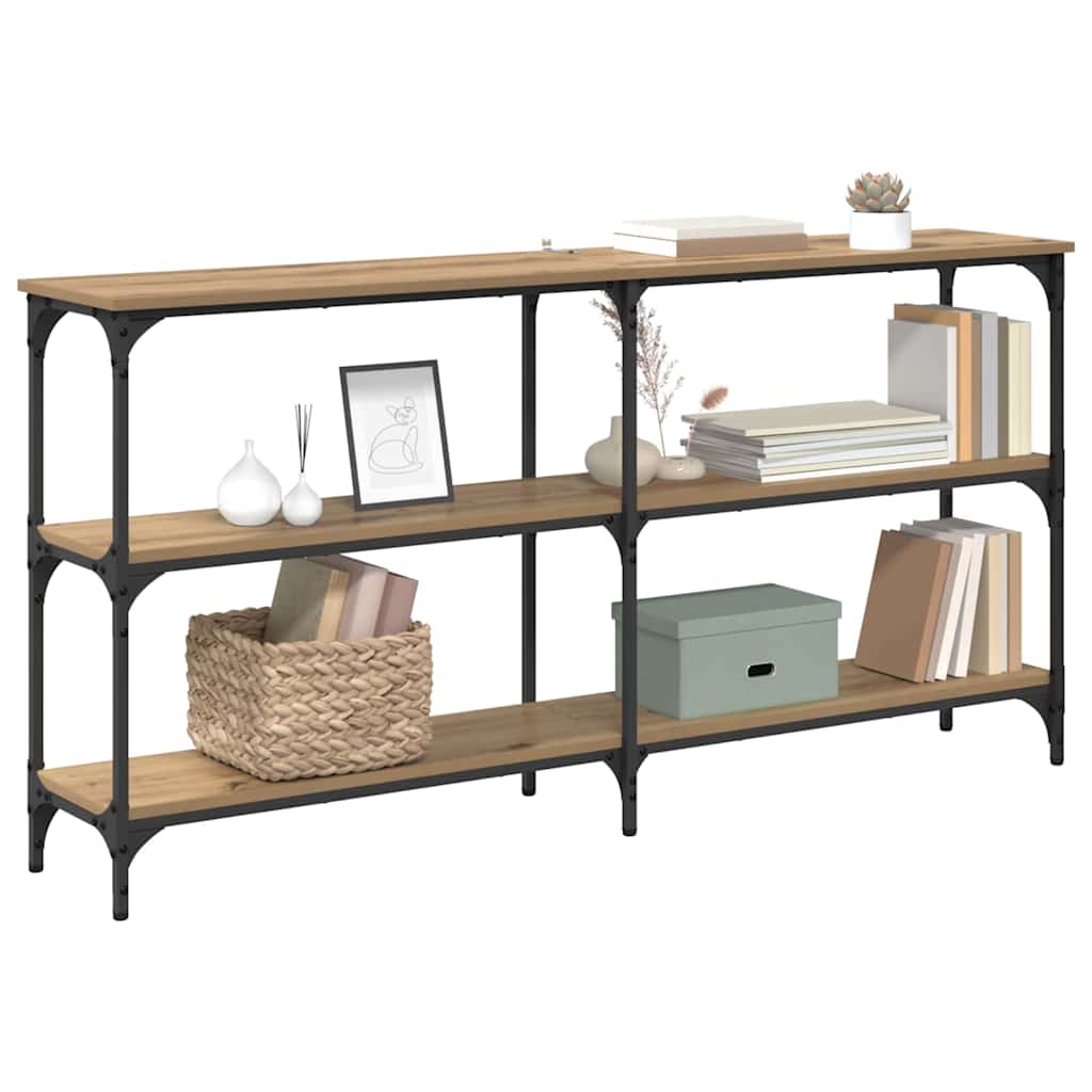 vidaXL Console Table Artisan Oak 150 x 29 x 75 cm
