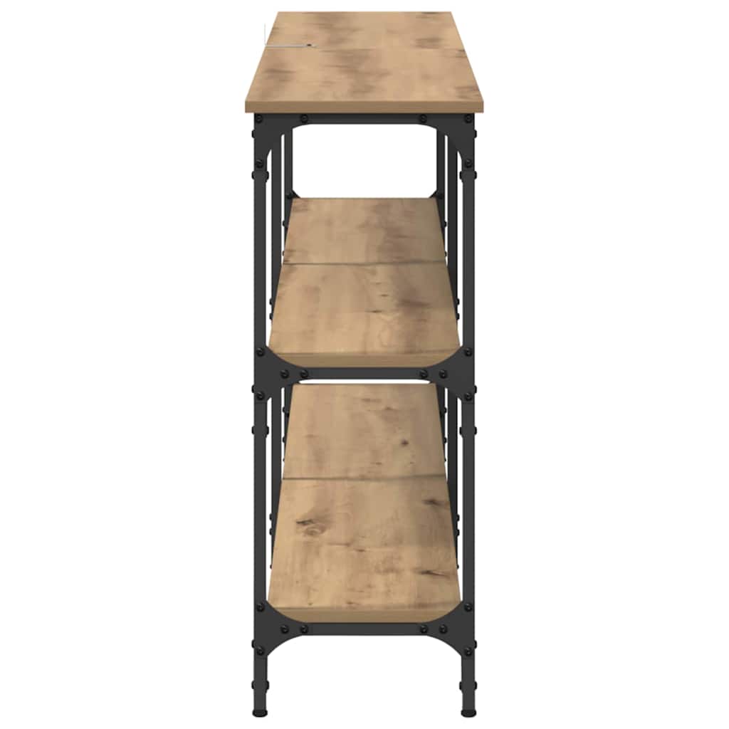 vidaXL Console Table Artisan Oak 150 x 29 x 75 cm