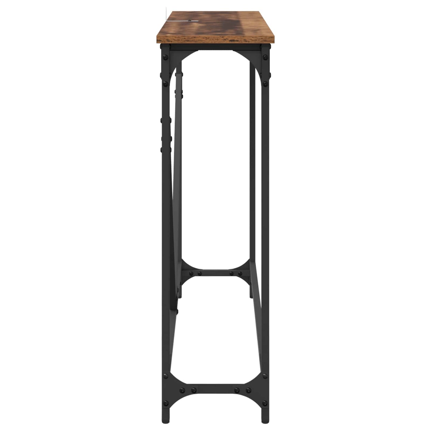 vidaXL Console Table Manual Old Wood 102 x 23 x 75 cm Engineered Wood
