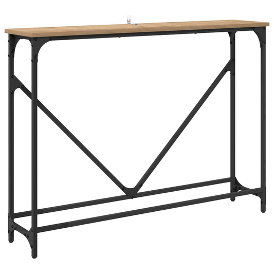 vidaXL Console Table Artisan Oak 102 x 23 x 75 cm Engineered Wood