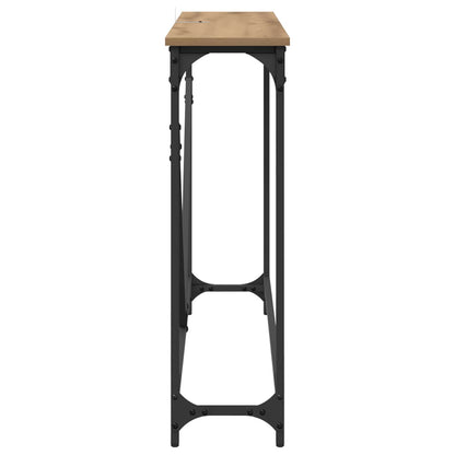 vidaXL Console Table Artisan Oak 102 x 23 x 75 cm Engineered Wood