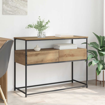 vidaXL Console Table Artisan Oak 100 x 40 x 75 cm Engineered Wood