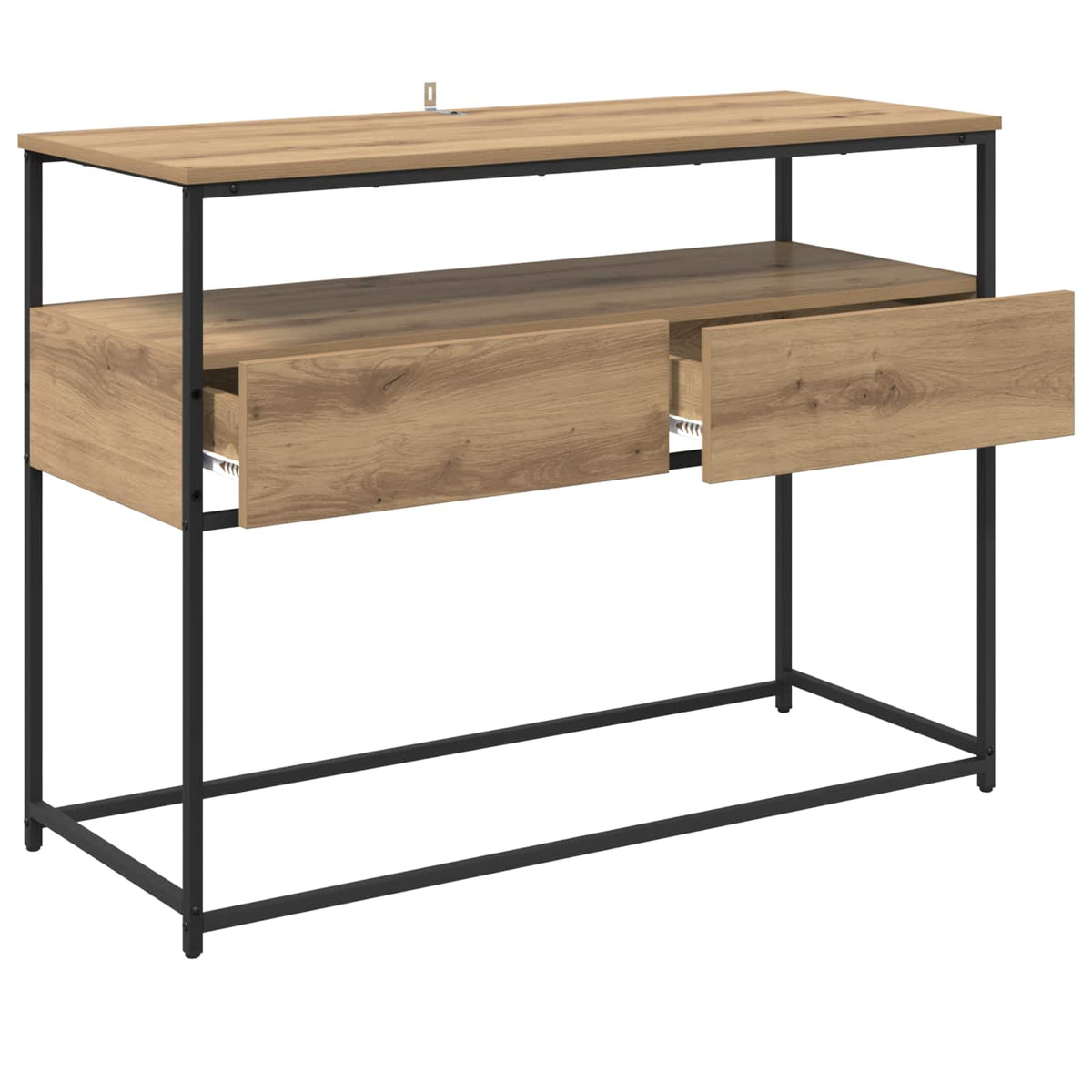 vidaXL Console Table Artisan Oak 100 x 40 x 75 cm Engineered Wood
