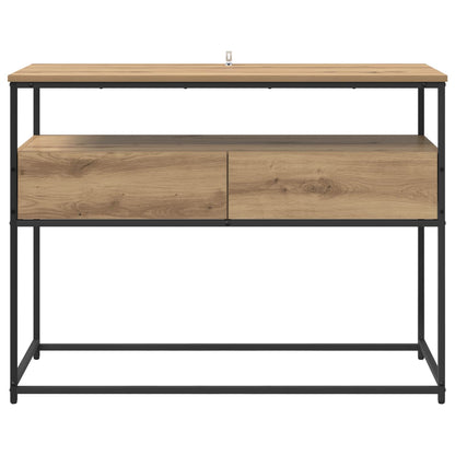 vidaXL Console Table Artisan Oak 100 x 40 x 75 cm Engineered Wood