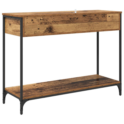 vidaXL Console Table Old Wood 100 x 34.5 x 75 cm Engineered Wood