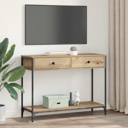 vidaXL Console Table Artisan Oak 100 x 34.5 x 75 cm Engineered Wood