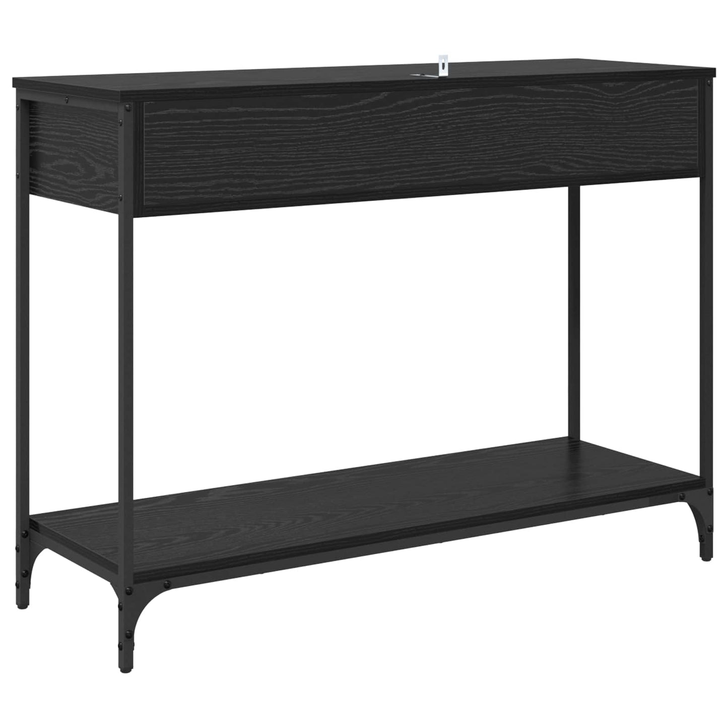 vidaXL Console Table Black Oak 100 x 34.5 x 75 cm Engineered Wood