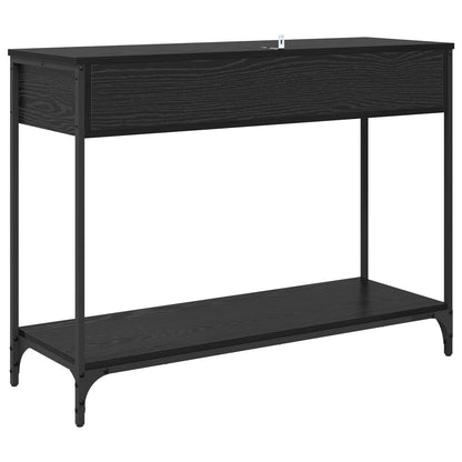 vidaXL Console Table Black Oak 100 x 34.5 x 75 cm Engineered Wood