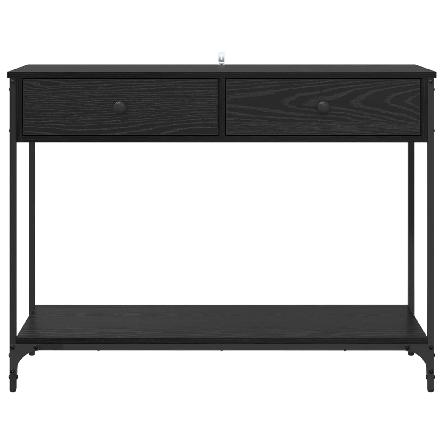 vidaXL Console Table Black Oak 100 x 34.5 x 75 cm Engineered Wood