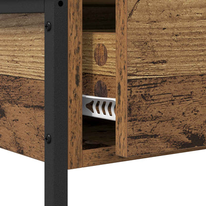 vidaXL Console Table Old Wood 75 x 34.5 x 75 cm Engineered Wood
