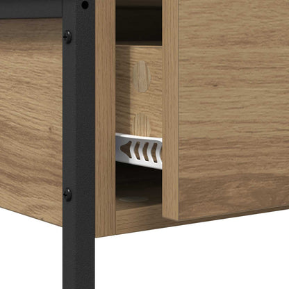 vidaXL Console Table Artisan Oak 75 x 34.5 x 75 cm Engineered Wood