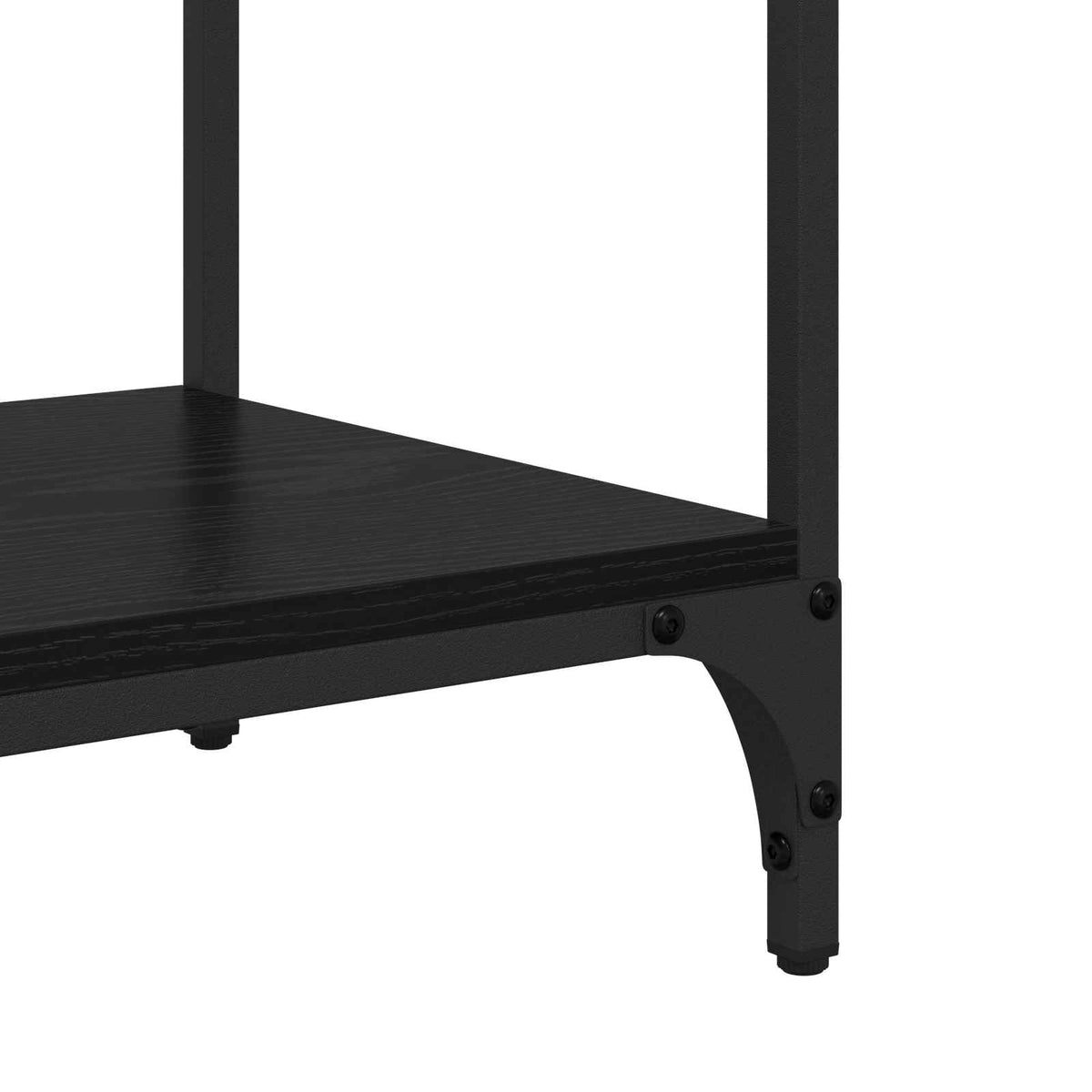 vidaXL Console Table Black Oak 75 x 34.5 x 75 cm Engineered Wood