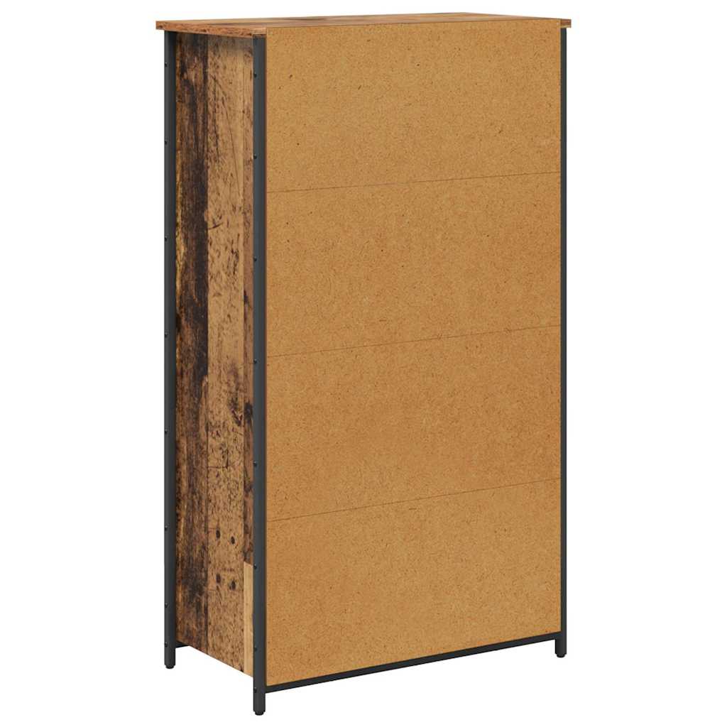 vidaXL Highboard Old Wood 62 x 32 x 106.5 cm Engineered Wood