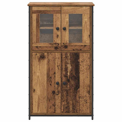 vidaXL Highboard Old Wood 62 x 32 x 106.5 cm Engineered Wood