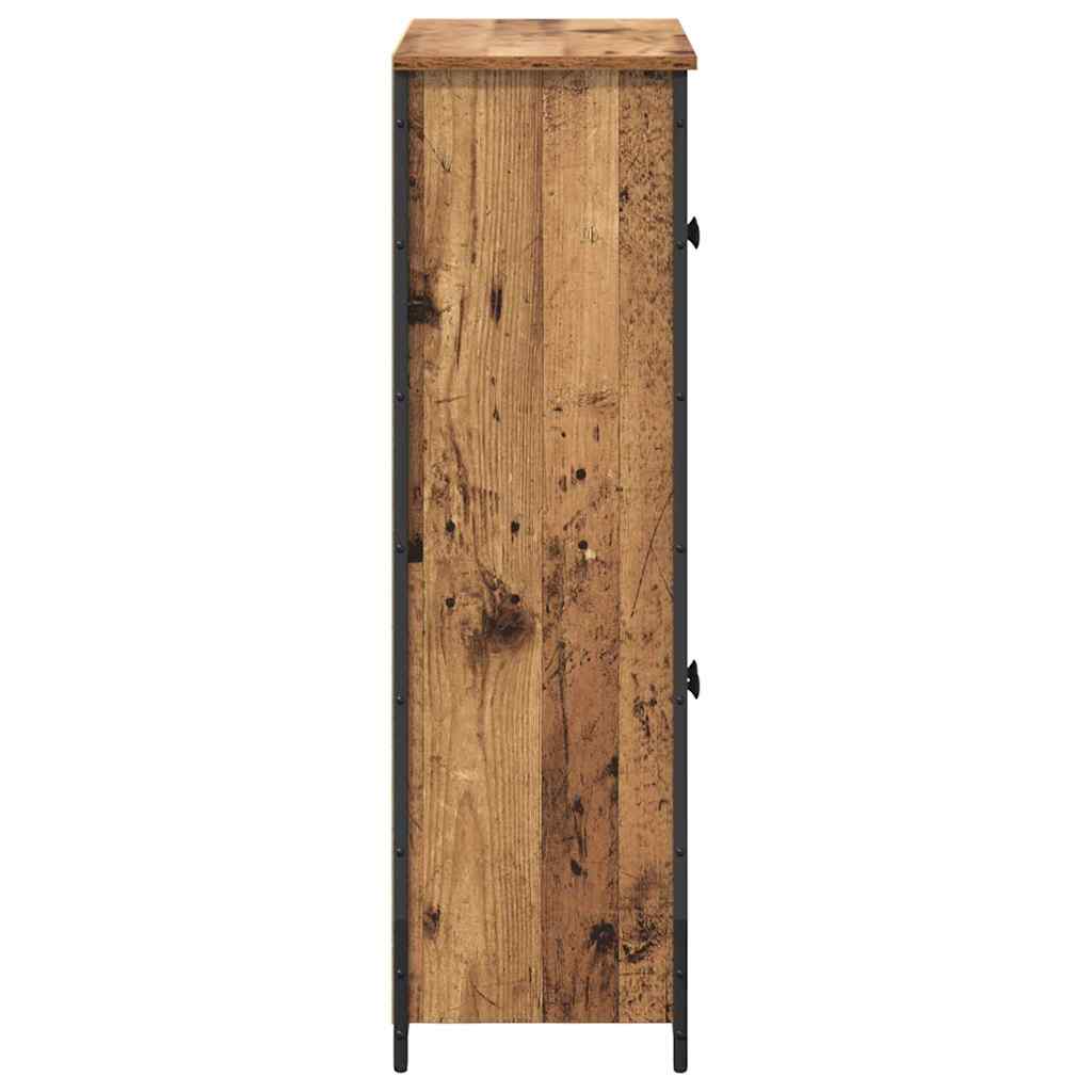 vidaXL Highboard Old Wood 62 x 32 x 106.5 cm Engineered Wood