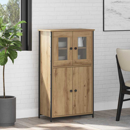 vidaXL Highboard Artisan Oak 62 x 32 x 106.5 cm Engineered Wood
