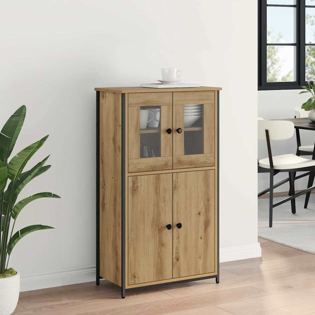 vidaXL Highboard Artisan Oak 62 x 32 x 106.5 cm Engineered Wood